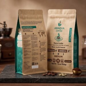 Roasted Coffee Whole Beans, Robusta 60% and Arabica 40%. Blended 500 G