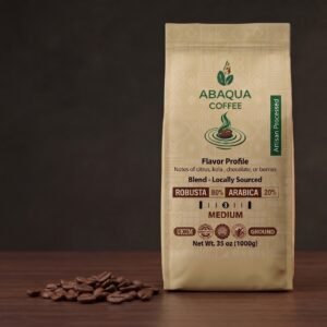 Roasted Coffee Whole Beans, Robusta 80% and Arabica 20%. Blended 1000 G